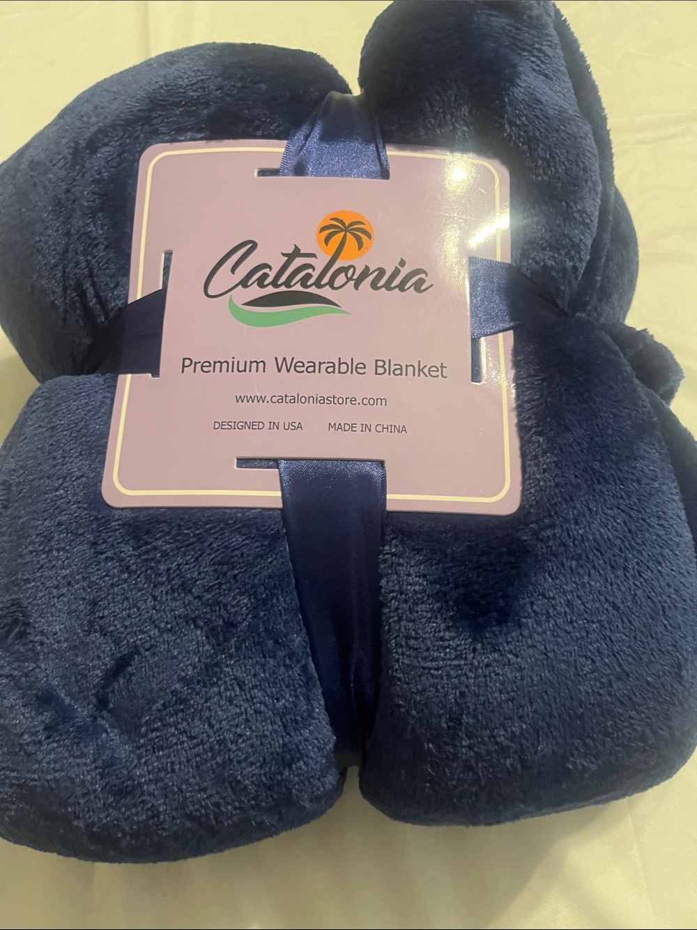 Premium Wearable Blanket - Navy